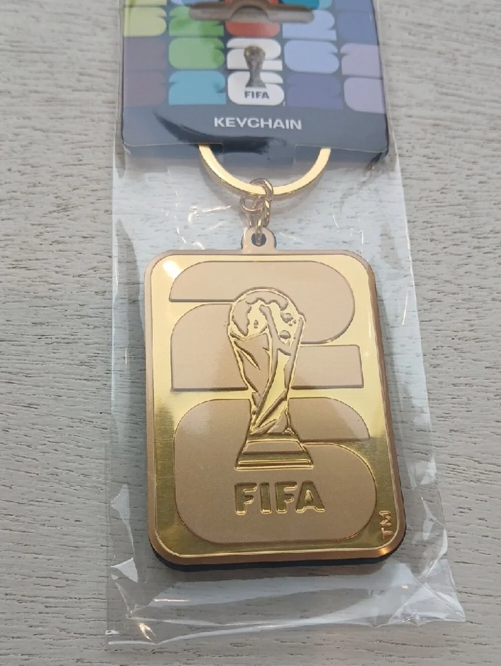 FIFA Gold Metal Keychain color Gold nwt